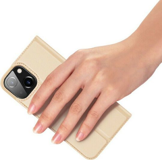 Dux Ducis Skin Pro Book Δερματίνης Χρυσό (iPhone 13 mini)