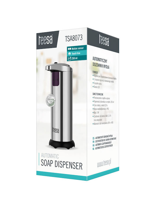 Teesa Spender aus Edelstahl mit automatischem Spender Silber 250ml