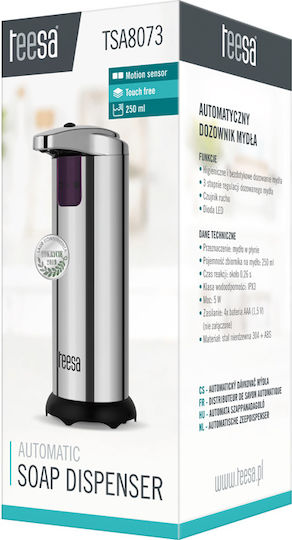 Teesa Spender aus Edelstahl mit automatischem Spender Silber 250ml