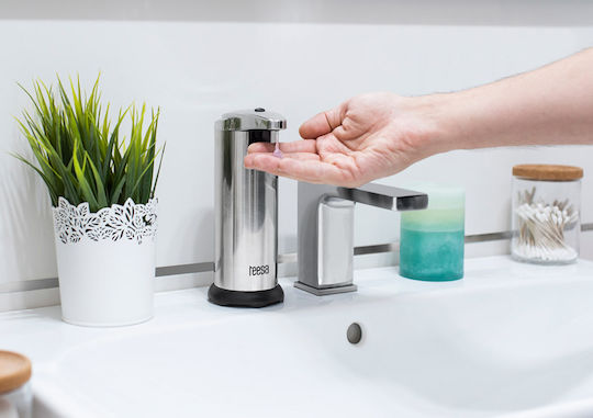 Teesa Spender aus Edelstahl mit automatischem Spender Silber 250ml