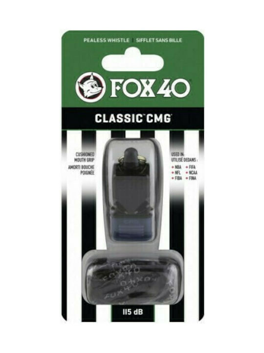 Fox40 Classic CMG Official Coaches Whistle with Cord