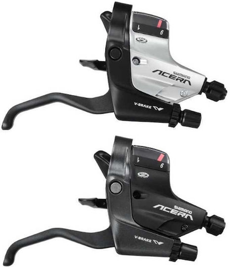 Shimano ST-M390 S Bicycle Gear Lever Set Rapidfire Plus 3x9SP 2F Alloy for V-Brake