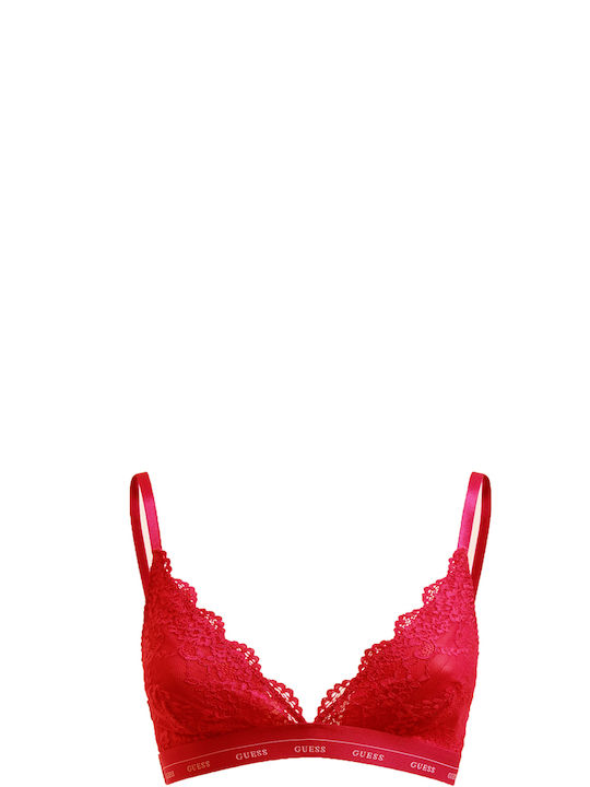 Guess Bralette Σουτιέν Κόκκινο