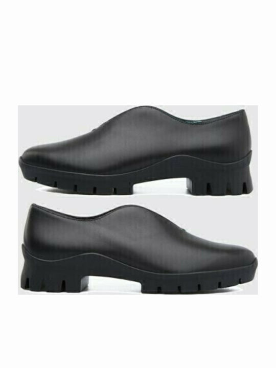 Women's Leather Oxford Shoes Black