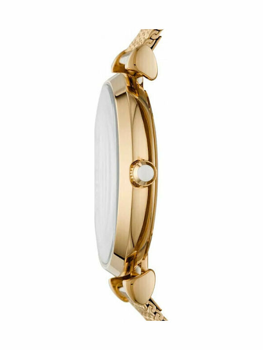 Emporio Armani Womens Watch 32mm Battery With Gold Stainless Steel Bracelet