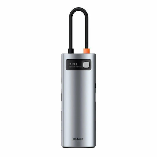 Baseus Metal Gleam USB-C Docking Station mit HDMI 4K PD Gray