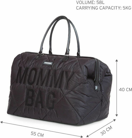 Childhome Shoulder/Hand Diaper Bag Mommy BR75833 Black 55x30x40cm.