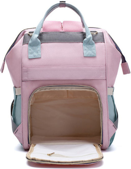 Lequeen Diaper Bag Blue - Pink 30x22x39cm.