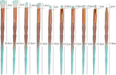 Maange Professionell Diamond Handle Makeup 20Stück