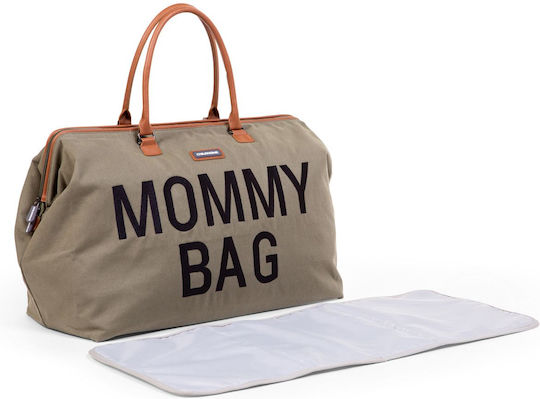 Childhome Shoulder/Hand Diaper Bag Mommy Khaki 55x30x40cm.