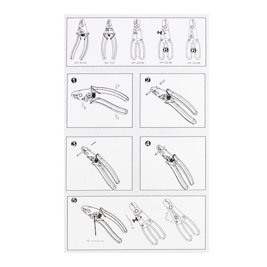 LogiLink Optical Fiber Wire Stripping Pliers Length 158mm
