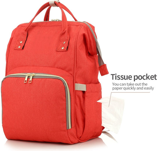 Τσάντα-Αλλαξιέρα Πλάτης Gabesy Bolsa Orange 27x21x42εκ.