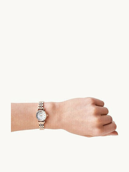 Emporio Armani Gianni T-bar Ρολόι Μπαταρίας με Μεταλλικό Μπρασελέ Emporio Armani Gianni T-bar Ρολόι Μπαταρίας με Μεταλλικό Μπρασελέ