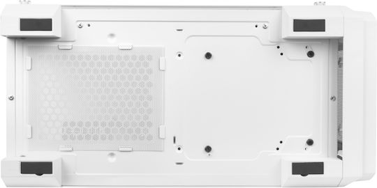 Genesis Irid 505 ARGB Gaming Midi-Turm Computergehäuse mit Seitenfenster Weiß