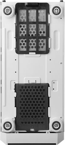 Chieftec Scorpion III Геймърско бюро Midi Tower Компютърна кутия със страничен прозорец и RGB осветление Бяло издание