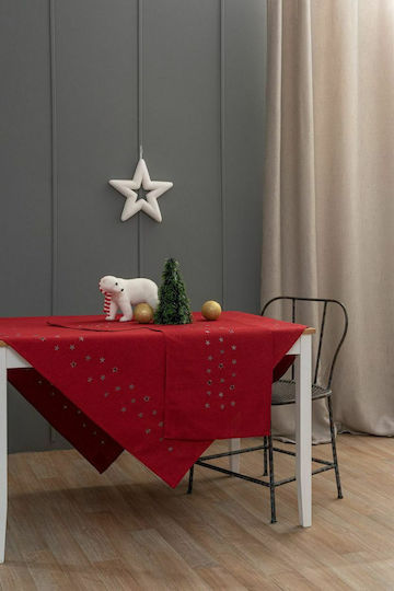 Palamaiki CD02 Christmas Fabric Placemats Set Red 45x35 cm 2 Pieces