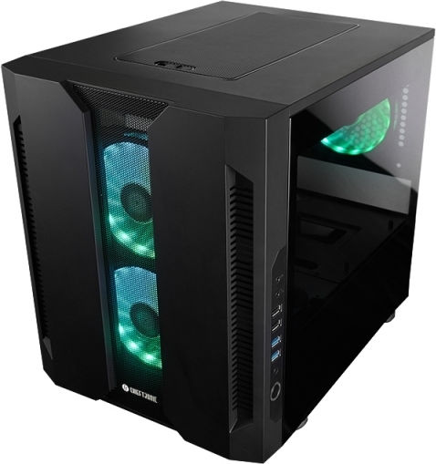 Chieftec Chieftronic M2 Gaming Mini Tower Κουτί Υπολογιστή με Πλαϊνό Παράθυρο Μαύρο