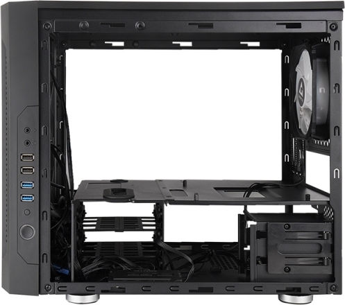 Chieftec Chieftronic M2 Gaming Mini Tower Κουτί Υπολογιστή με Πλαϊνό Παράθυρο Μαύρο
