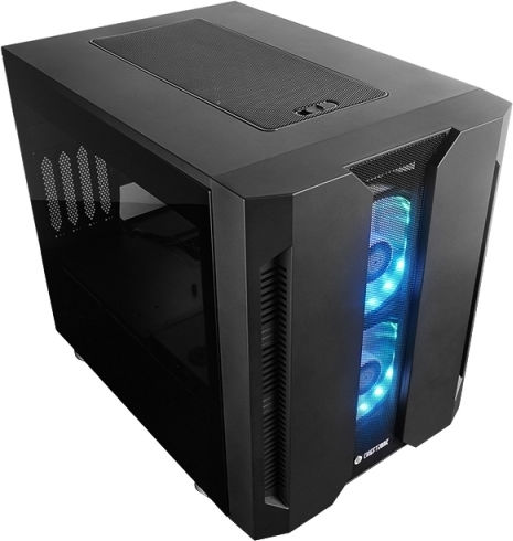 Chieftec Chieftronic M2 Gaming Mini Tower Κουτί Υπολογιστή με Πλαϊνό Παράθυρο Μαύρο