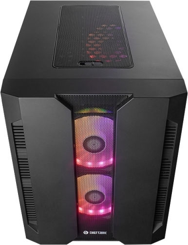 Chieftec Chieftronic M2 Gaming Mini Tower Κουτί Υπολογιστή με Πλαϊνό Παράθυρο Μαύρο