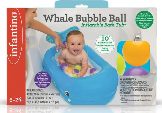 Infantino Inflatable Blue Baby Bath