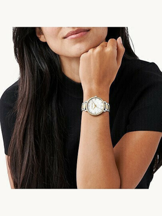 Michael Kors Pyper Damen Uhr mit Metallarmband Silver / Gold