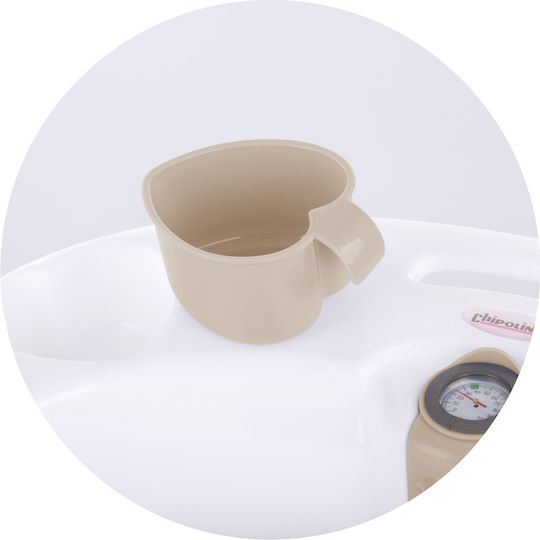 Chipolino Baby Bath with Stand with Thermometer Mocca