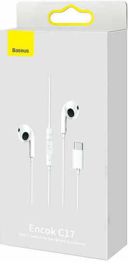 Baseus Encok C17 In-ear Handsfree with USB-C Connector White