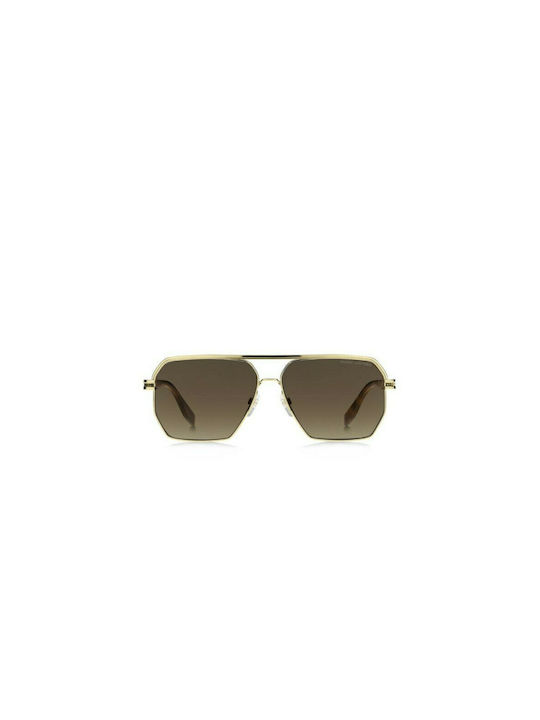 Marc Jacobs Sonnenbrillen mit Gold Rahmen und Gold Verlaufsfarbe Linse MARC 584/S J5G/HA