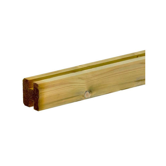 Showood Ограда Frame за Ограда на Градина от Дърво 420x5x5бр 1бр