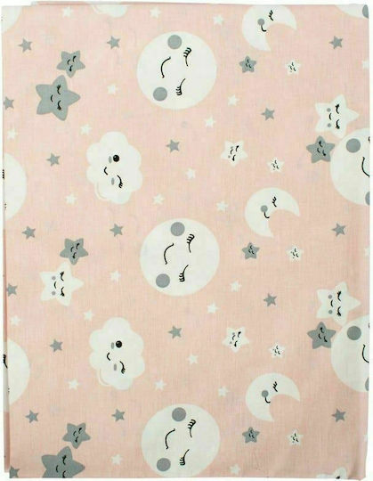 Dimcol Smile Kids Duvet Cover Single Cotton Coral 160x240cm