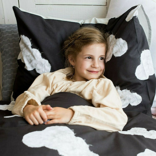 Snurk Set Kids Duvet Cover Single Black