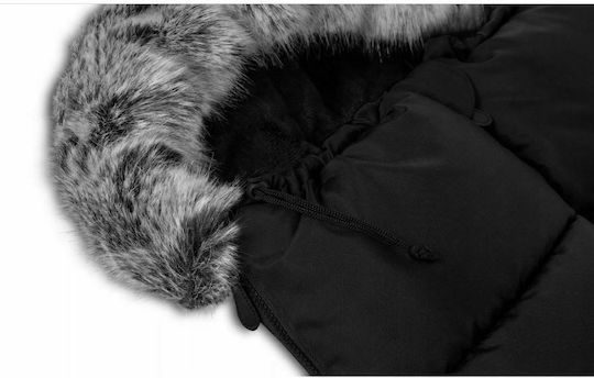 Lionelo Frode Universal Waterproof Stroller Footmuff with Fleece Lining 90x45cm Black Carbon