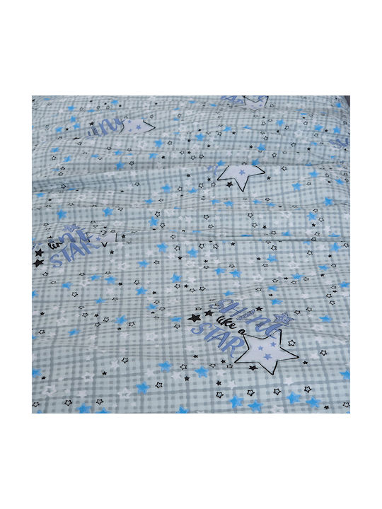 Palamaiki Cluster Set Kids Duvet Cover Single with Pillowcase Cotton Blue 170x250cm