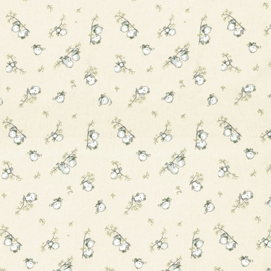 Dimcol Birds Детски Плик за Завивка Единичен Фланелен 16 Ecru 160x240бр