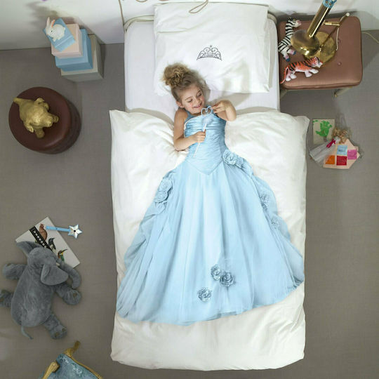 Snurk Set Kids Duvet Cover Single Blue