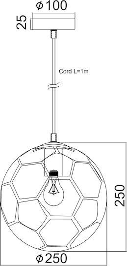 Aca Ball Einfaches Licht Kinderdeckenleuchte Deckenleuchte 40W mit Fassung E27 Weiß 25x25cm