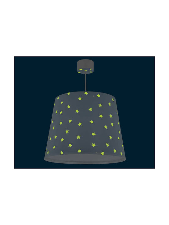 Ango Kids Plastic Single Ceiling Light E27 Starlight Blue 23W 25cm