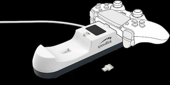 SpeedLink Βάση για 2 χειριστήρια PS5 Λευκή SL-460001-WE