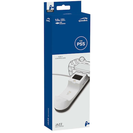 SpeedLink Βάση για 2 χειριστήρια PS5 Λευκή SL-460001-WE