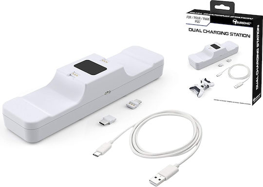 Subsonic Dual Charging Dock Drop Controller-Ladestation 2 Controller PS5 Weiß