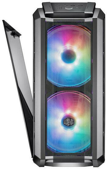 CoolerMaster Mastercase H500P Mesh ARGB Гейминг Midi Tower Компютърна кутия със странично прозорче Сив