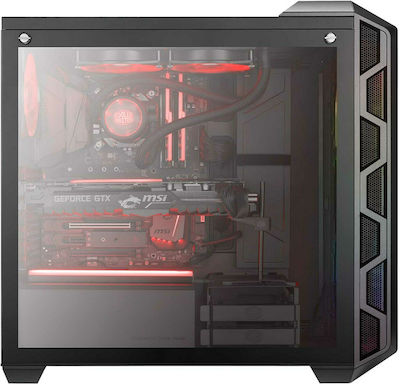 CoolerMaster MasterCase H500 ARGB Gaming Midi Tower Κουτί Υπολογιστή Γκρι