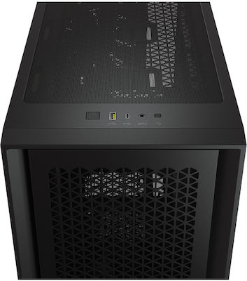 Corsair 4000D Airflow Gaming Midi Tower Κουτί Υπολογιστή με Πλαϊνό Παράθυρο Μαύρο