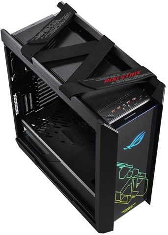 Asus ROG Strix Helios Gaming Midi Tower Κουτί Υπολογιστή με Πλαϊνό Παράθυρο και RGB Φωτισμό Μαύρο
