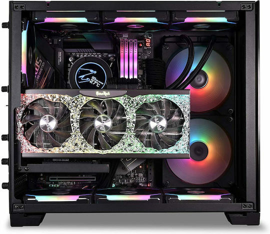 Lian Li O11 Dynamic Mini Gaming Mini Tower Computer Case with Side Window Black