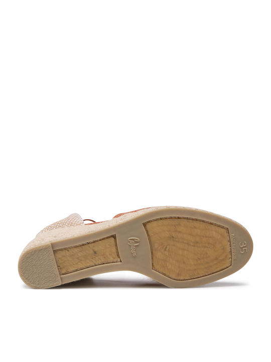 Castañer Carina 6 002 Women's Fabric Platform Espadrilles Brown