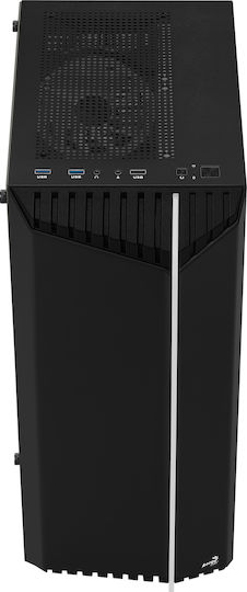 Aerocool Bionic V2 Gaming Midi Tower Computer Case With Side Window And RGB Lighting Black