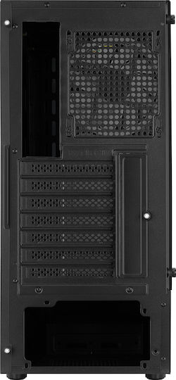 Aerocool Bionic V2 Gaming Midi Tower Computer Case With Side Window And RGB Lighting Black