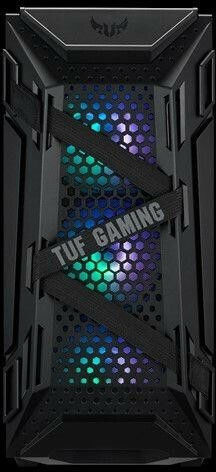 Asus TUF Gaming GT301 Midi Tower Computer Case with Side Window and RGB Lighting Black